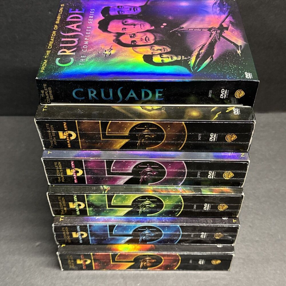 Entire Babylon 5 Seasons 1-5 DVD Box Set + The Crusade Collection - 90s Sci-Fi
